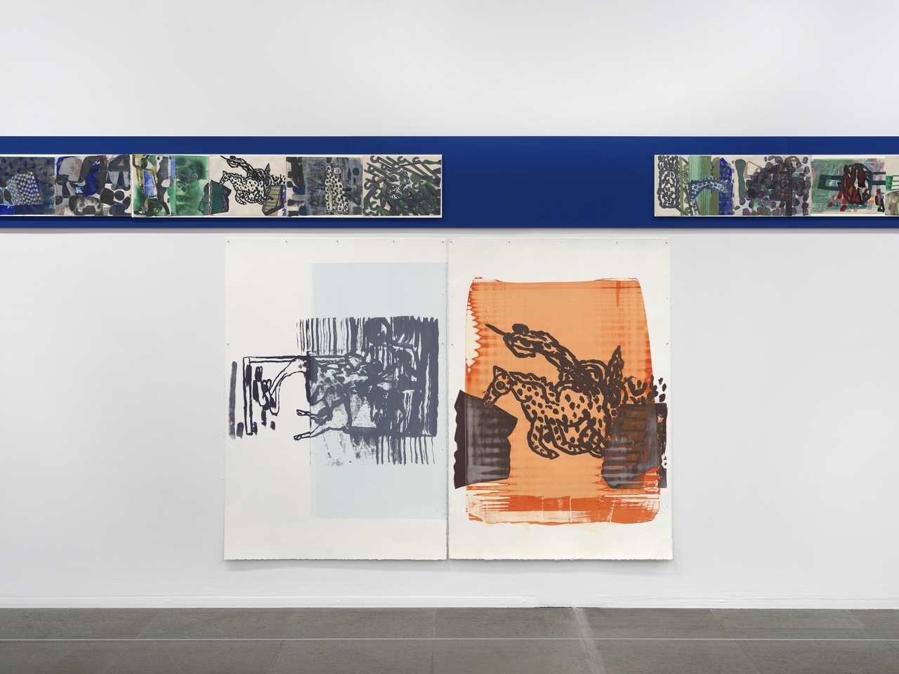 Amy Sillman, “Untitled (Frieze for Venice),” 2021