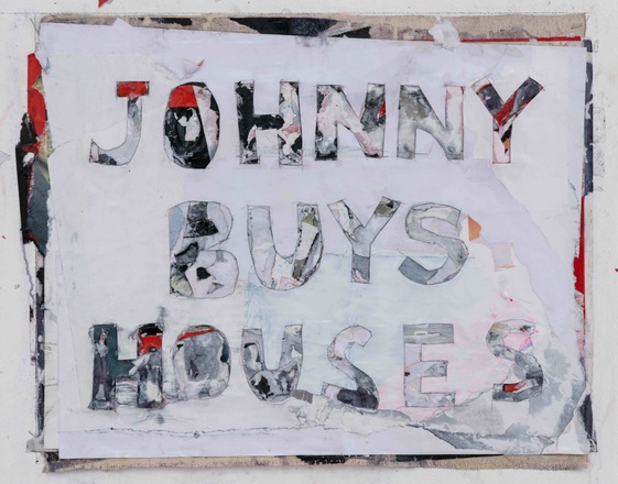 Mark Bradford, “Johnny Buys Houses”, 2025
