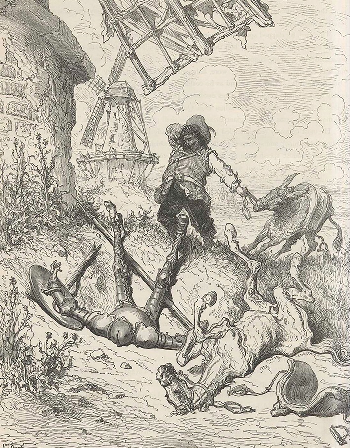 Gustave Doré, Illustration für „Don Quixote“, 1863