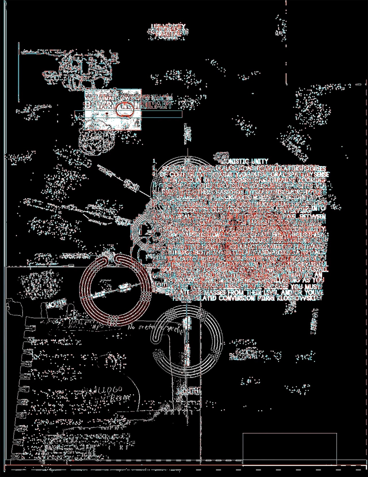 Felix Bernstein, “The Threshing Zone” (detail), 2024