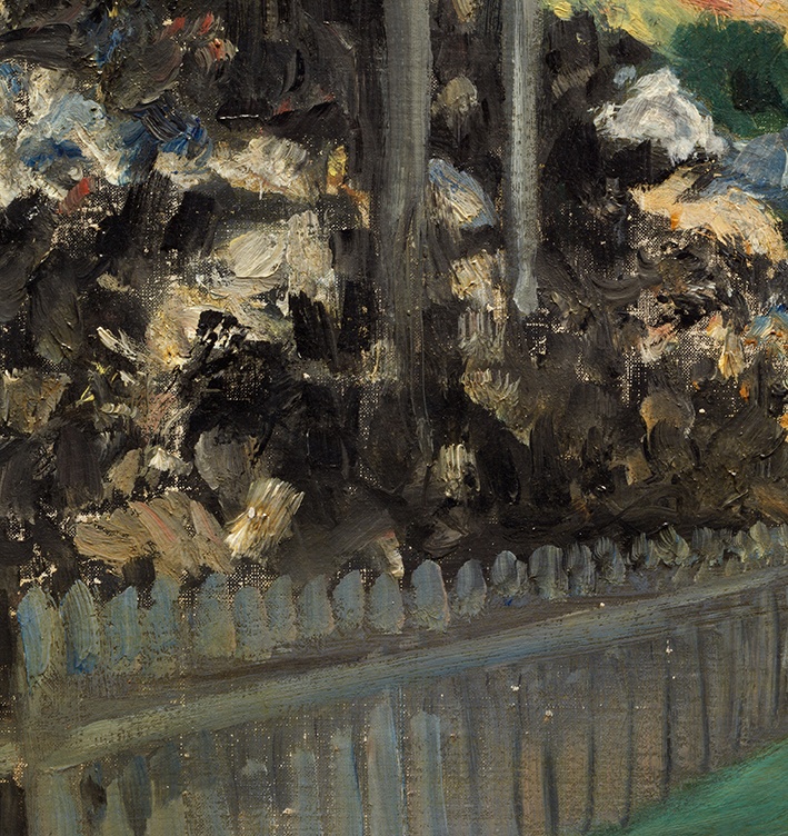 Édouard Manet, “Les Courses à Longchamp,” detail, 1866
