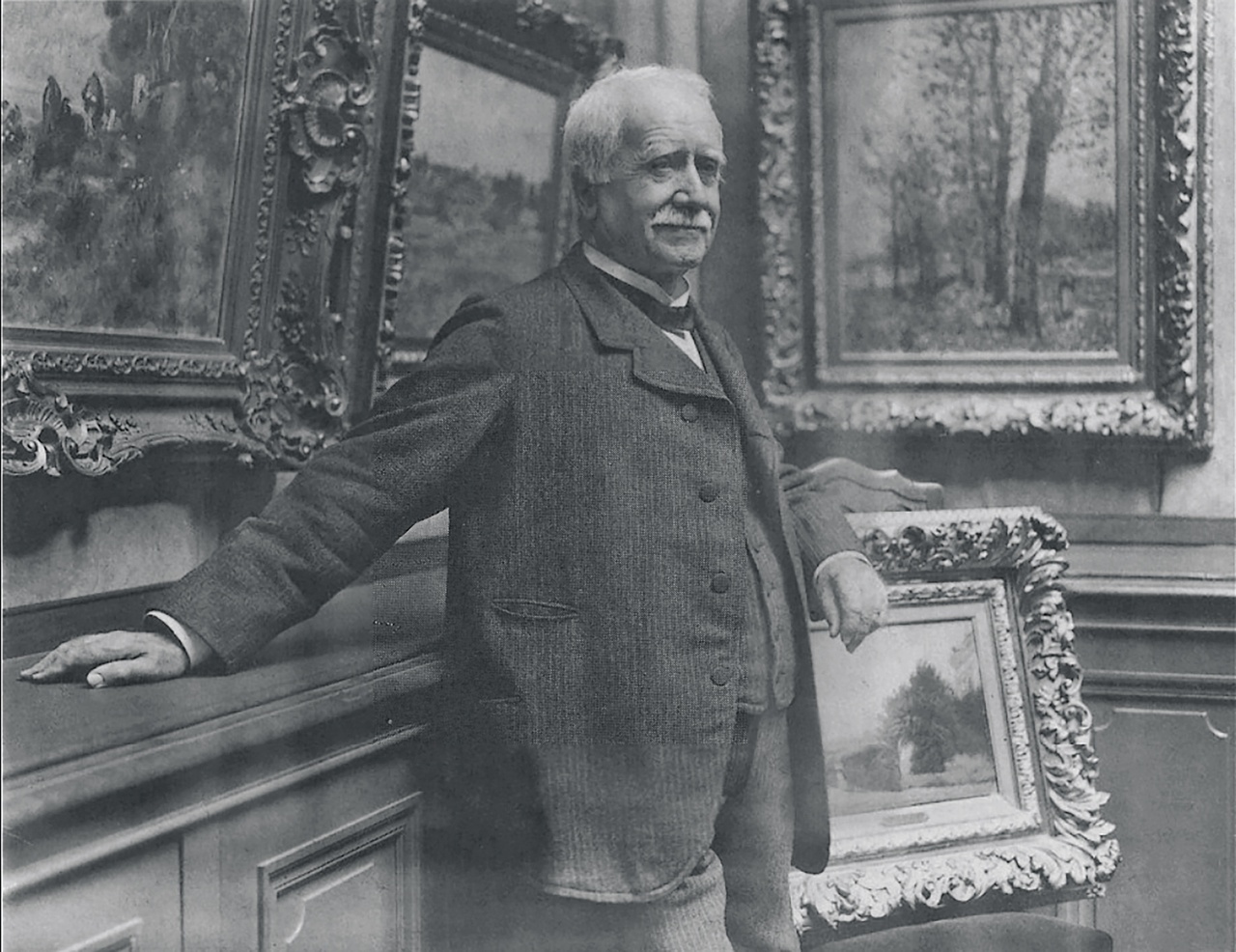 Paul Marsan, Paul Durand-Ruel in his gallery, ca. 1910