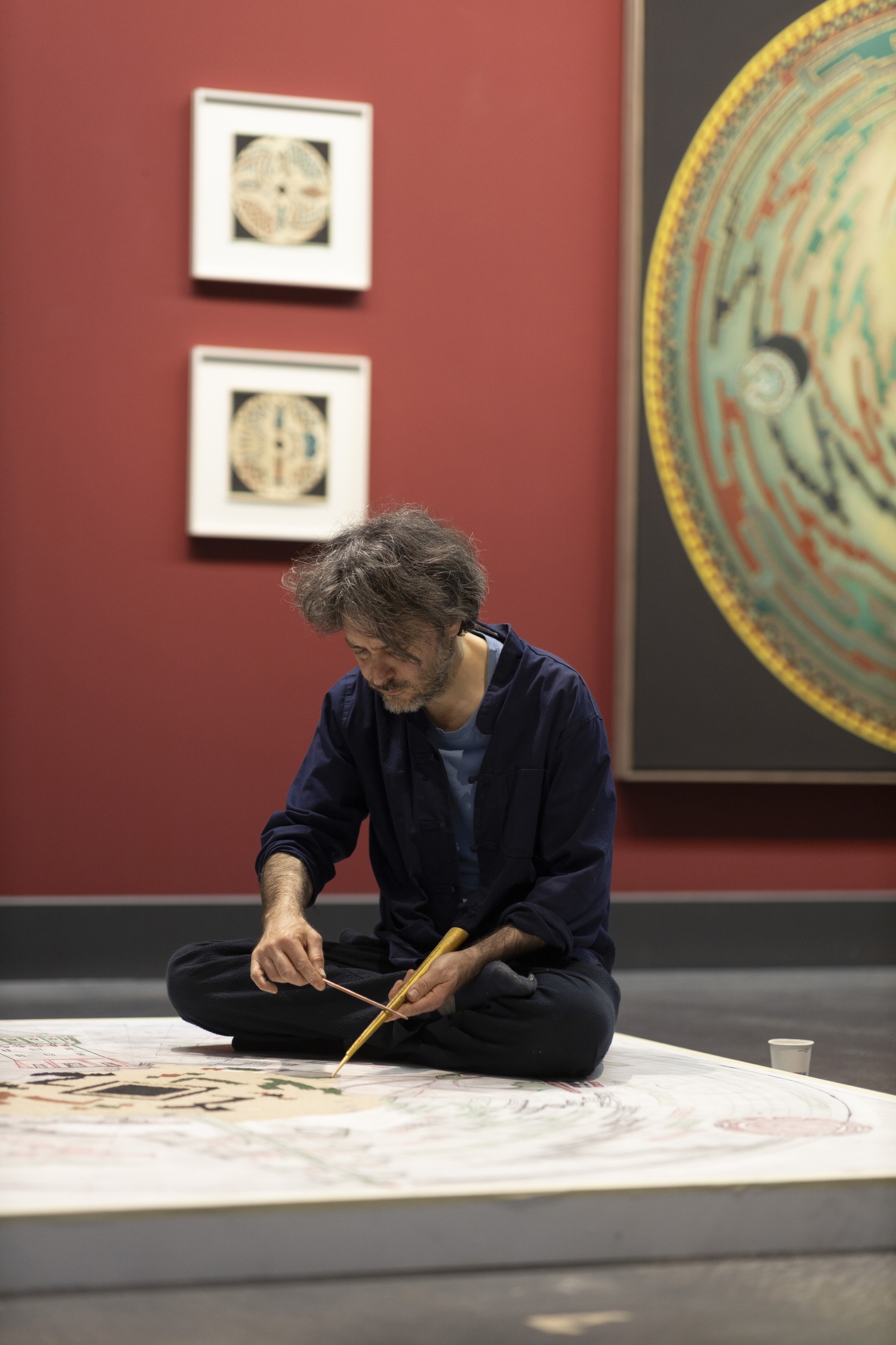 Edgardo Navarro, “Planetary Mandala, Cycles, Bauernkalender 1-8 (Planetarisches Mandala, Zyklen, Bauernkalender 1-8),” 2025