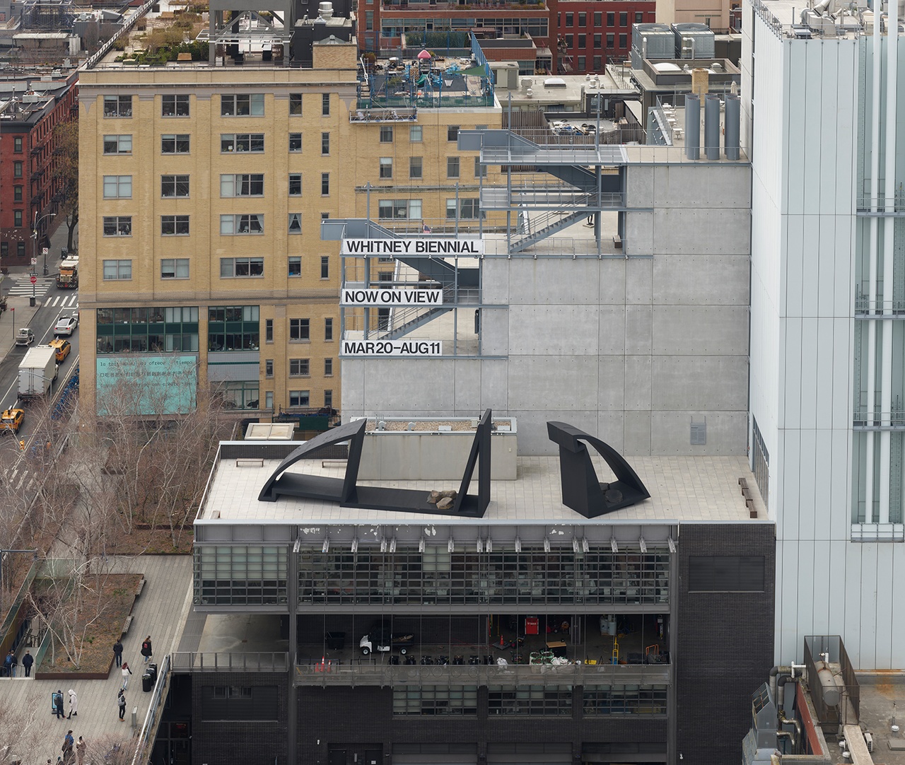 Torkwase Dyson, “Liquid Shadows, Solid Dreams (A Monastic Playground),” 2024