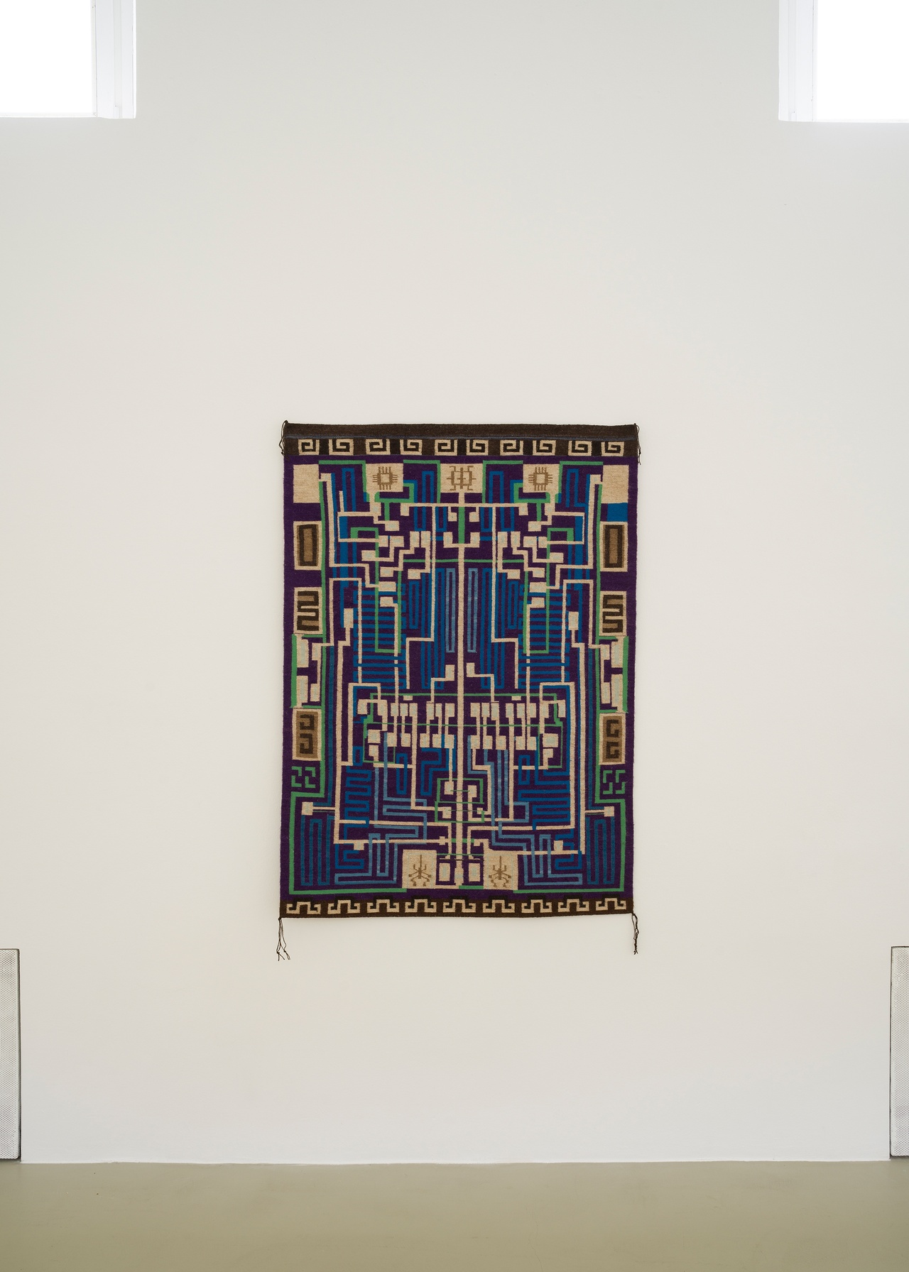 Marilou Schultz, “Circuit Chip & AI Diné Weaving”, 2024