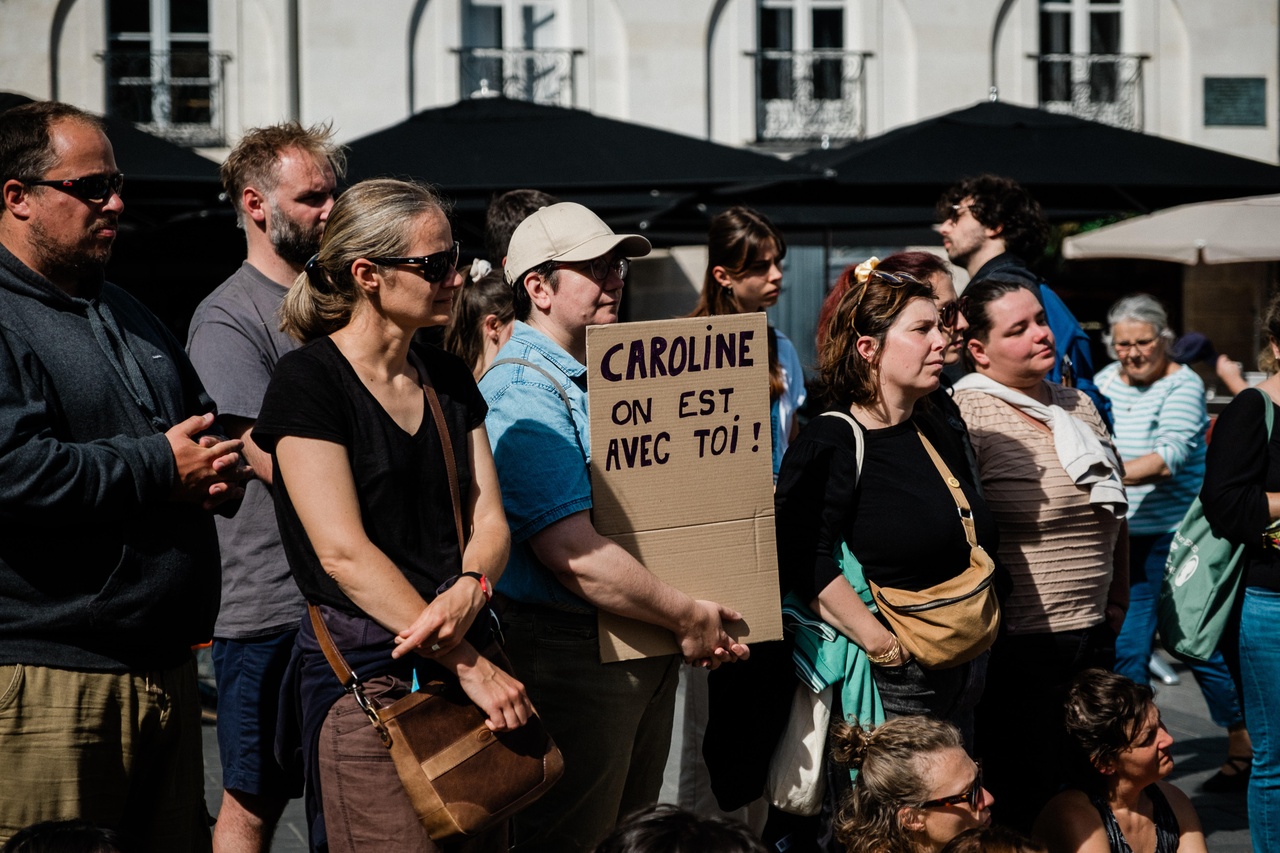 Gathering in support of Gisèle Pelicot, September 2024